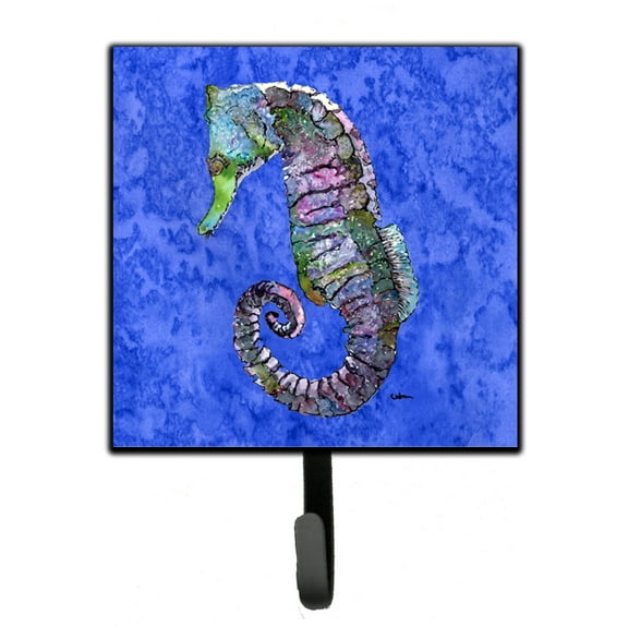 Carolines Treasures 8639SH4 Seahorse Leash or Key Holder Single Hook multicolor