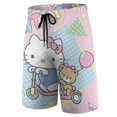 thumbnail image 7 of Hello Kitty Swim Trunk for Boys Girls, Quick Dry Board Shorts with Mesh Linner, Breathable Fit Bathing Suit for Pool Swim Beach, XS-XL, 7 of 7