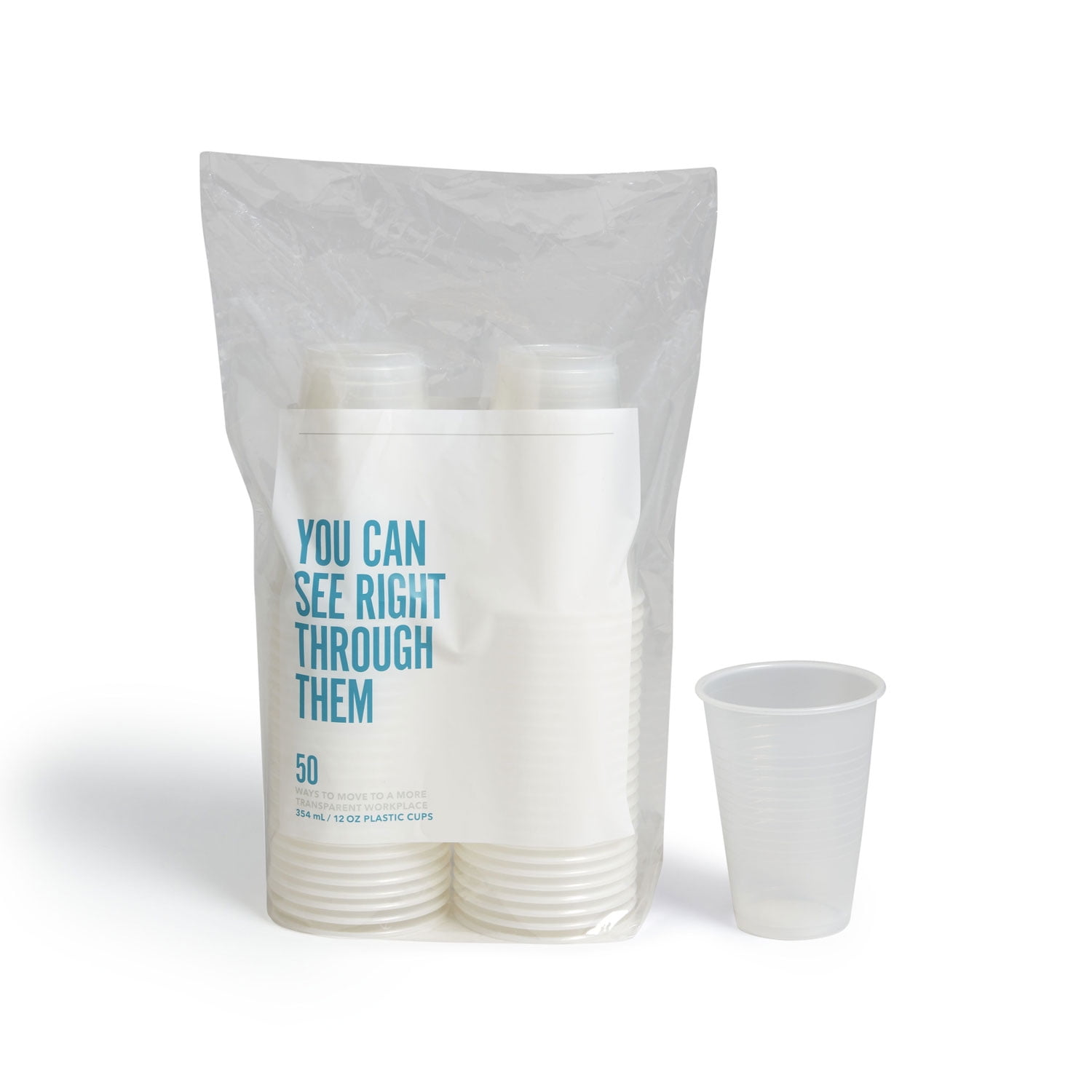 MyOfficeInnovations Plastic Cold Cup 12 Oz. Clear 50/Pack