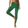 thumbnail image 3 of Vekome Green Leggings for Women Plus Size St Patricks Day High Waisted Yoga Pants Seamless Clover Lightweight Running Tights L, 3 of 8