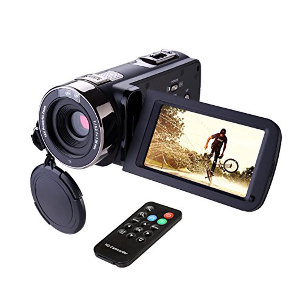 Camcorder, Hausbell 302S FHD Camcorder with Night Vision 1080p Remote