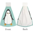 thumbnail image 4 of Hanging Towels 1 Pcs, Dish Towels Single Penguin Absorbent Hand Towels with Hanging Loop Washcloth for Bathroom Kitchen, 4 of 6