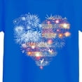 thumbnail image 3 of TOWED22 4th of July Shirt Girls Red White and Blue Patriotic American Flag Graphic Kids USA Independence Day Outfit(Blue,11-12 Y), 3 of 3