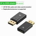 thumbnail image 4 of DisplayPort to HDMI Adapter 4K - Gold-Plated DP to HDMI Converter for PC, Laptop, TV & Projector - Supports Ultra HD Video & Audio - Uni-Directional Plug & Play, 4 of 7