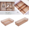 thumbnail image 4 of Cajón Organizador Platos Paños Compartimentos Ajustables Bandeja para Utensilios, S Gloria Organizador del compartimiento del cajón, 4 of 4