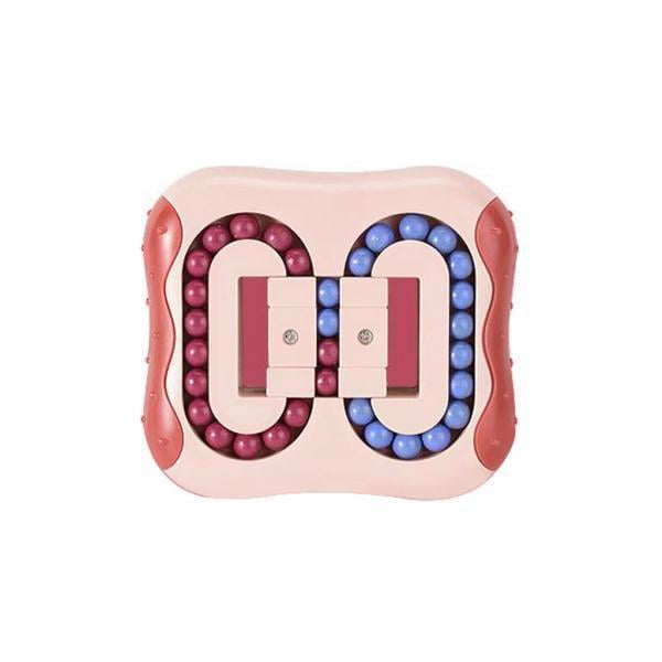 2x Cubo Giratorio Mágico de La Yema Del Dedo Juguete de Mano para Adultos Niños Creativo Alivio Del Estrés Descompresión Juego Educativo Portátil para Zulema Juguetes giratorios de frijoles mágicos