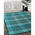 thumbnail image 3 of Ahgly Company Machine Washable Indoor Rectangle Transitional Dark Turquoise Green Area Rugs, 4' x 6', 3 of 7