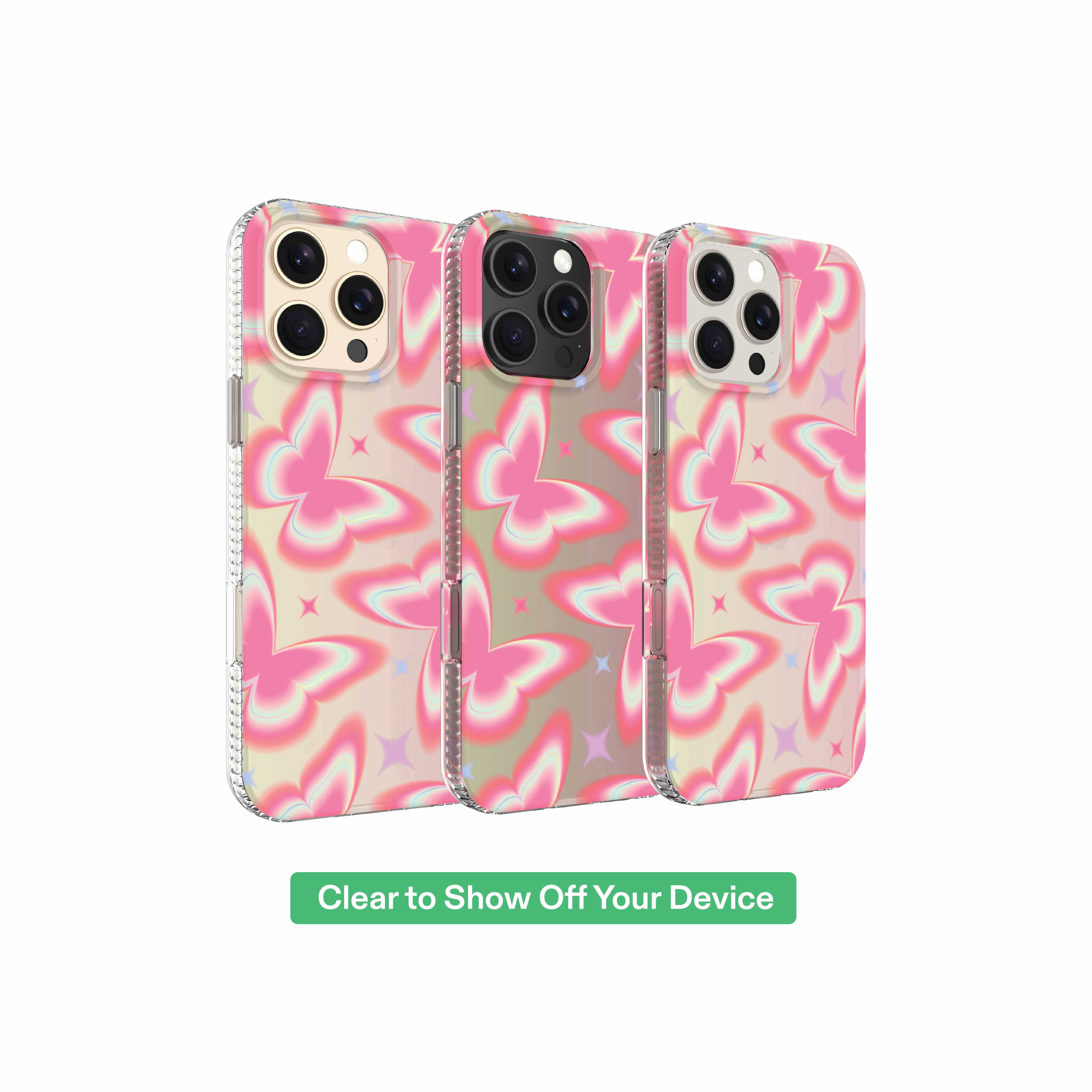 onn Retro Butterfly Phone Case for iPhone 16 Pro Max