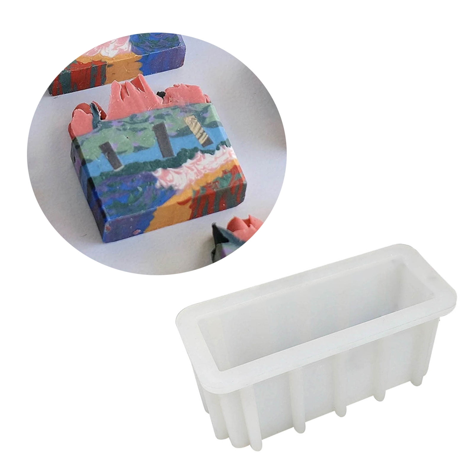 Rectangular Soap Mold Handmade Bread Toast Loaf Mould DIY Craft Cake Chocolate Candle Mold Home Decor Baking Accessories