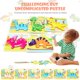 thumbnail image 3 of Rompecabezas De Madera Para Niños Pequeños, Paquete De 5 Rompecabezas De Madera De Dinosaurio Para Niños De 1 2 3 4 Años Jormftte WMZL-1334, 3 of 7