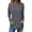 Gray, variant on LEAVINGSUO Womens Tops Long Sleeve Clearance Fall Clothes Womens Round Neck Solid Color Fall Blouses Fashion Smocked Long Sleeve Shirts Tops Beige L