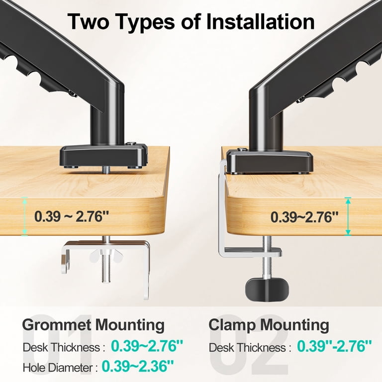 Mount Pro Single Monitor Desk Mount Gas Spring Arm photo 5