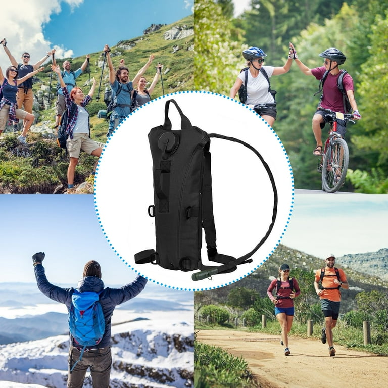 iMounTEK Hydration Backpack 3L Water Bladder Adjustable for Hiking Cycling Climbing Running Black Walmart