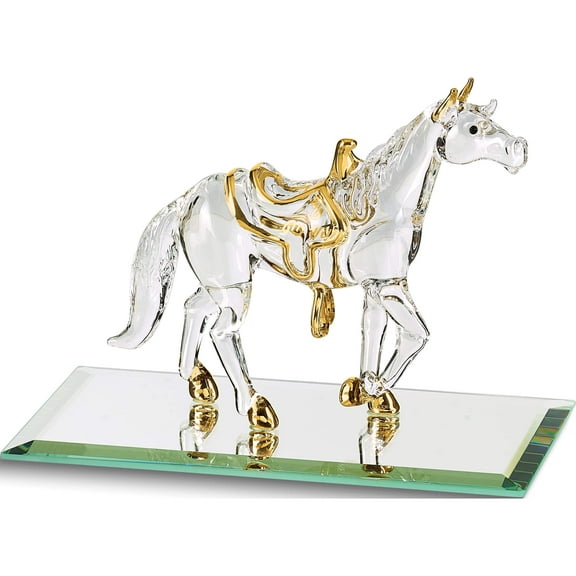 Horse Glass Figurine Designer Jewelry by Sweet Pea