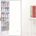 thumbnail image 3 of Tiitstoy 24 Pocket Shoe Space Door Hanging Organizer Rack Wall Bag Storage Closet Holder White, 3 of 7