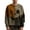 Earthy Yellow, variant on Unisex Halloween Knit Sweater, Crewneck Cozy Pullover with Spooky Face & Pumpkin Graphics, Durable Polyester Contrast Stitched Long Sleeve Top for Men & Women, Machine Washible(S-XXL)