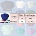 thumbnail image 2 of Unisex Solid Color Oil Proof Chef Hat Bouffant Cap Kitchen Catering Uniform Headwear, 2 of 2