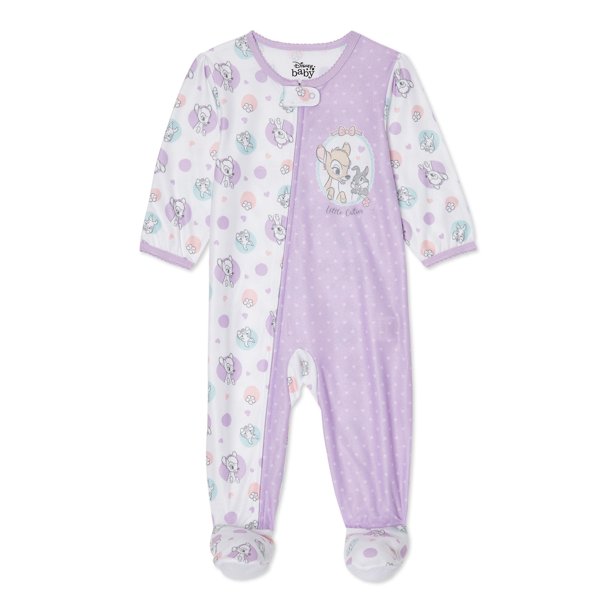 Bambi Bambi Baby Girl Microfleece Blanket Sleeper Pajamas Walmart