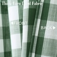 thumbnail image 4 of HOMERRY Tie Up Curtain 42" x 63" Buffalo Check Gingham Pattern Adjustable Kitchen Curtains Farmhouse Window Treatment Cafe Curtain, Sage White, 1 Set, 4 of 7