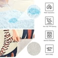 thumbnail image 3 of Yayeee Bath Rug for Bathroom Floor Non Slip Rectangle Fluffy Soft Absorbent Mat, 16"x24", Baseball Pattern, 3 of 7
