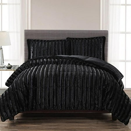 London Fog Ultrasoft Reversible Down Alternative Faux Fur