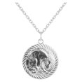thumbnail image 3 of Reversible Taurus Zodiac Sign Charm Coin Pendant Necklace in Solid Gold (22 Inches), 3 of 4