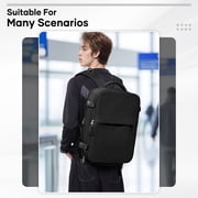 Vacuum Seal Compression Large Travel Backpack with Air Pump, Personal Item Airbag Carry on Backpacks Flight Approved, Airback Waterproof Work Compression Bags Travel Pump Business Laptop Suitcase