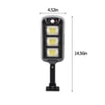 thumbnail image 3 of Clearance!COB Outdoor Solar Street Light with Motion Sensor & Remote Control-3 Light Modes,Long-Life Lithium Battery for Garden Security Lighting, 3 of 7