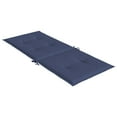 thumbnail image 3 of vidaXL Coussins de Chaise Dossier Haut 4 Pcs Tissu Bleu Marine, 3 of 5