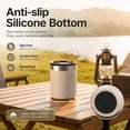 thumbnail image 4 of Ozark Trail 10oz Ceramic Lined Stainless Steel Lowball Tumbler with Magnetic Tritan Transparent Slider Lid, Teddy Bear, 4 of 16