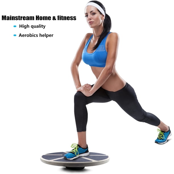 Planche D'Équilibre En Bois Une Jambe KUWUNG - Balance Board Antidérapante Pour Chevilles Et Posture