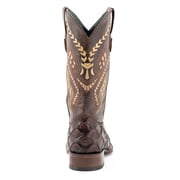 FERRINI Men's Bronco Square Toe Western Boots, Color: Chocolate, Size: 10.5-D