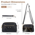 thumbnail image 6 of KXF Square PU Leather Shoulder Bag Women Chic Crossbody Bag Lady Handbag Trendy Satchel Purse Clutch, 6 of 8