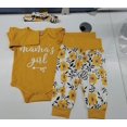 thumbnail image 3 of Infant Baby Girls Long Sleeve Round Neck Letter Print Romper Leopard / Flower Pattern, 3 of 3
