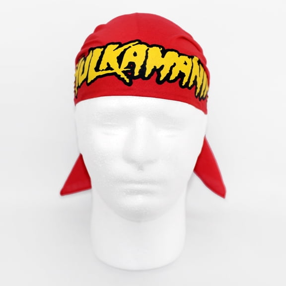 Hulk Hogan Costume Bandana Hulkamania Logo -Red