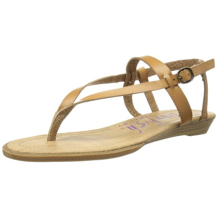 Series Sand Wedge - Blowfish Womens Berg Boho Wedge Sandal (Desert Sand Dyecut PU, 9)