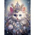 thumbnail image 1 of Pintura de diamante 5D DIY, kit de gato con taladro redondo completo, decoración del hogar, 30x40cm, 1 of 9