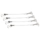 thumbnail image 3 of 4 piezas de sistema para colgar rieles de cuadros, ganchos de moldura, piezas para cuadros, bricolaje, para colgar cuadros 1 metro, 3 of 9
