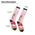 thumbnail image 2 of Sikiie Flamingos In The Tropical Forest Knee Socks, High Socks Long Stretchy Sock Women Knee High Stocking, Long Socks for Women, 2 of 6