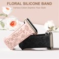 thumbnail image 6 of Comvin Floral Engraved Compatible With Apple Watch Bands 40mm 41mm 38mm 42mm 45mm 44mm 49mm for Women Lady Girls, 4 Pack Cute Fancy Bands Fits For iWatch Ultra Series 11 10 9 8 7 6 5 4 3 SE, 6 of 8
