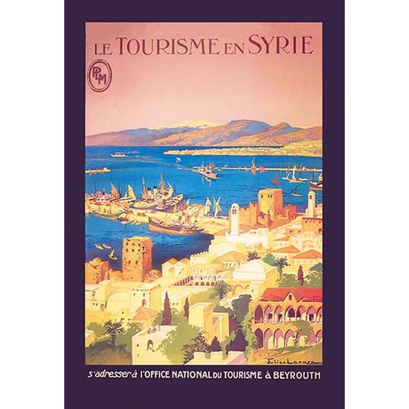 Le Tourisme en Syrie Fine art canvas print (20" x 30")