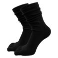 thumbnail image 4 of CUIYUAN Womens Crew Toe Socks Athletic Running Proper Toe Alignment Breathable Solid Color Cotton Long Finger Socks Women's Long Tube Warm Toe Socks Wicking Athletic Socks, 4 of 4