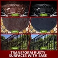 thumbnail image 3 of 4-in-1 Rust Converter & Metal Primer, 34 Fl Oz Black Rust Inhibitor  for Metal, Automotive Rust Reformer, Industrial Grade Water Based, Heat Resistance &, 3 of 6