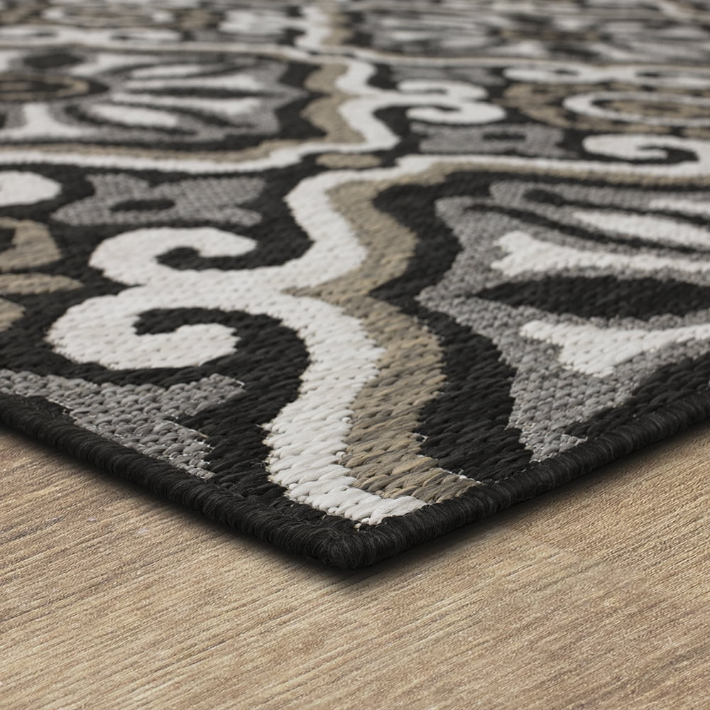 Mohawk Home Positano Outdoor Area Rug, Dark Grey, 10' x 13'