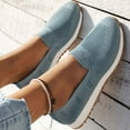 thumbnail image 2 of Sngxgn Women’s Ballet Flats Slip On Casual Shoes(Light Blue,39), 2 of 8