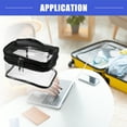thumbnail image 2 of Vocoste Double Layer Makeup Bag Cosmetic Travel Bag Case, Large Make Up Organizer Bag Clear Toiletry Bag, Black, 2 of 7