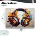 thumbnail image 4 of Stupell Industries Contemporary Music In Color Splatter Canvas Art, 24 x 16, by Creative Studio, 4 of 8