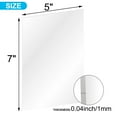 thumbnail image 3 of YouLoveIt 5/10/20-pack 5"x7" Clear Acrylic Sheet Plexiglass Square Panel Transparent Acrylic Board Plexi Glass Perspex Panel for Picture Frame Glass Replacement, Table Signs, Calligraphy and Painting, 3 of 9