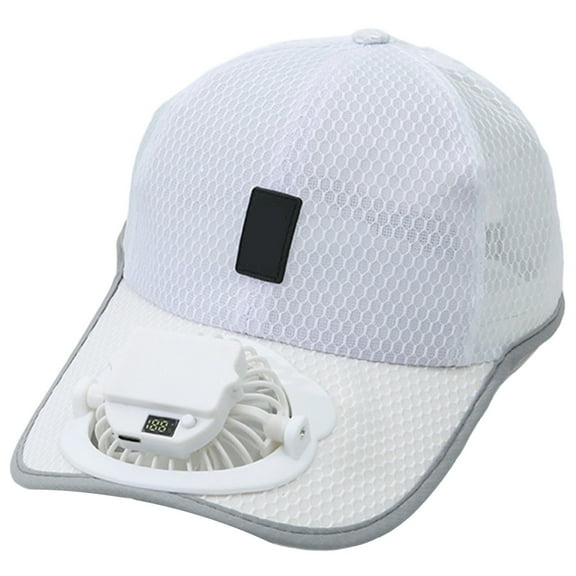 Daznico Hat with Fans Solar Power,Solar Fan Hat, Cap with Fan Baseball Cap Summer Outdoor Solar Energy Hat Cap Cooler Fan Baseball Cap Sun Cap,Hat with Solar Fans Built in,Hat with Fans