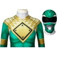 thumbnail image 4 of Guvpev Mighty Morphin Power Rangers Costume, Tommy Oliver Dress Up Costume, Halloween Superhero Cosplay Costume, 3D Spandex Bodysuit Jumpsuit Deluxe Zentai Onesie Outfit for Halloween Party Cosplay, 4 of 6